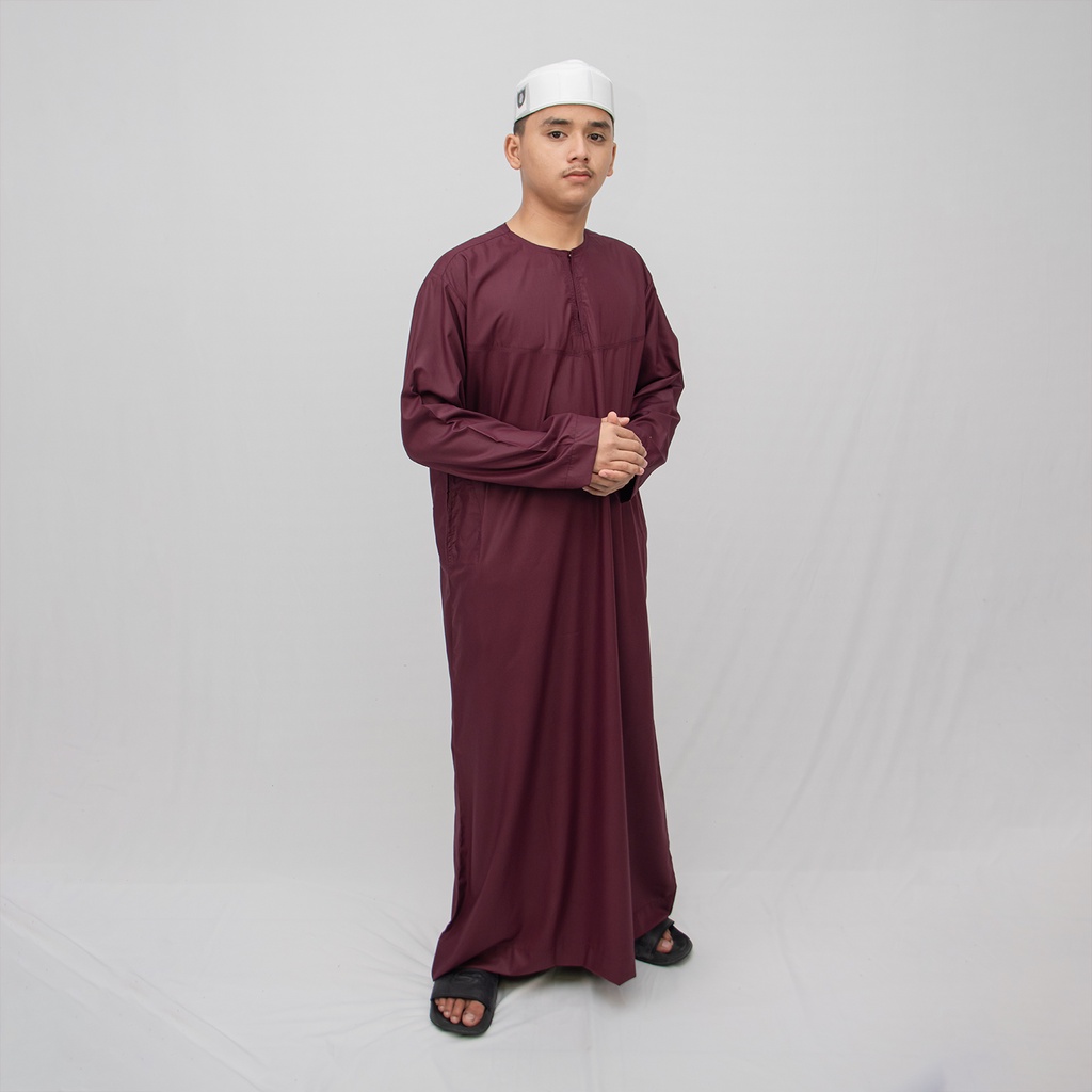 Gamis Dubai - Maroon