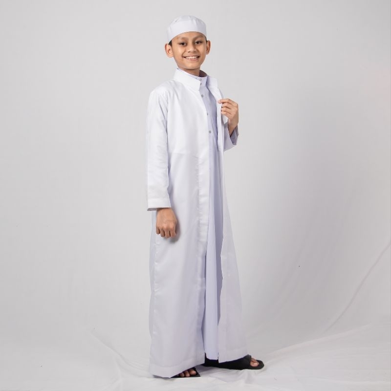 Jubah Outer Dalwa Remaja - Putih