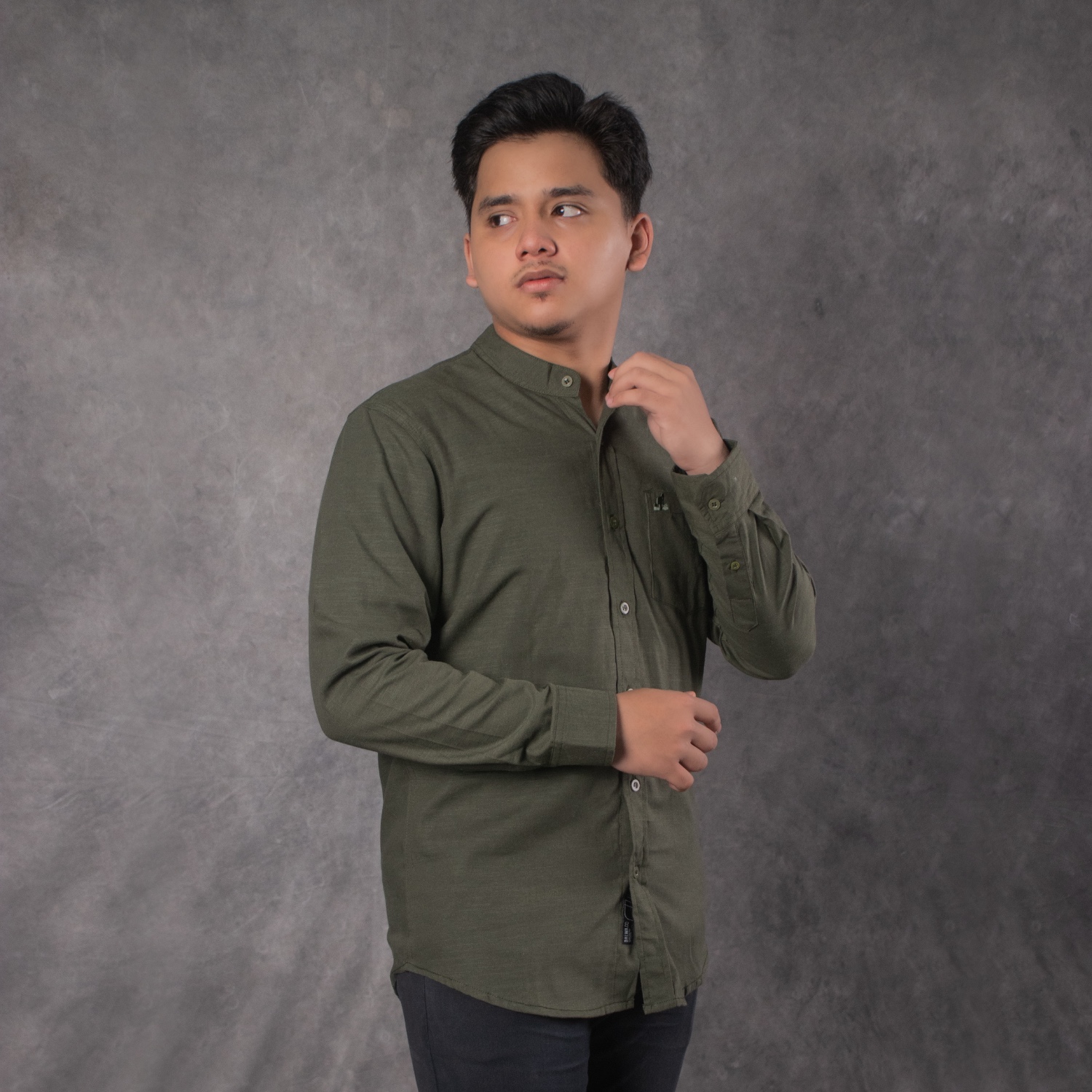 Kemko Oxford Slim - Hijau Army